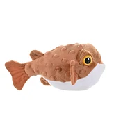 Wild Republic Cuddlekins Mini Pufferfish Stuffed Animal, 8 Inches