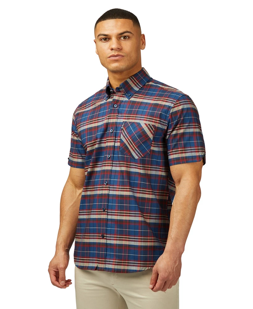 Ben Sherman Men's Classic Check Short Sleeve Shirt