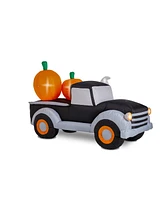 Glitzhome Lighted Inflatable Truck, 8 Feet