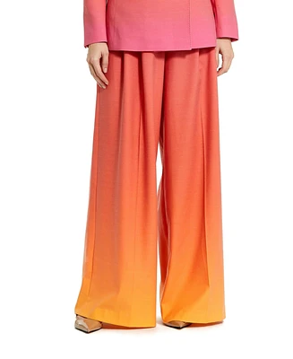 Mac Duggal Women's Ombre Crepe Wide Leg Trousers