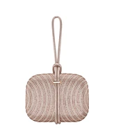 Nina Crystal and Stud Patterned Minaudiere Clutch
