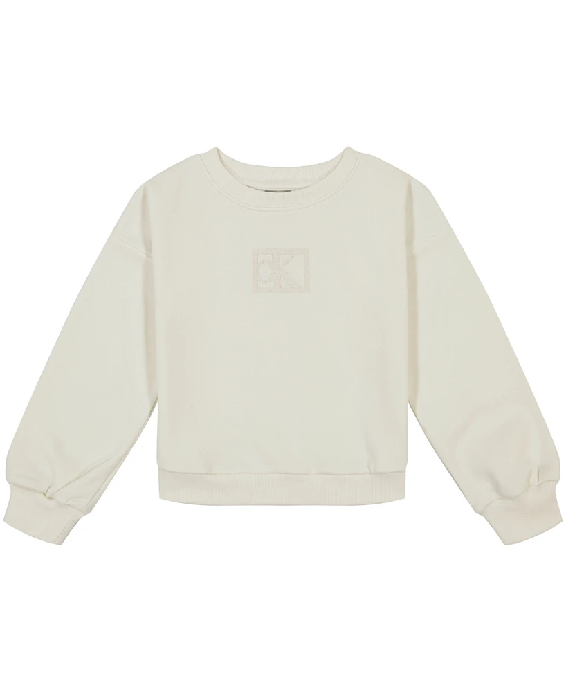 Calvin Klein Big Girls Bubble Sweatshirt