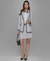 Karl Lagerfeld Paris Tweed Blazer Blouse Tweed A Line Skirt