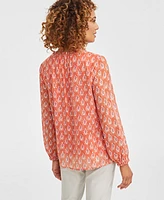 Jm Collection Women's Printed Blouse, Exclusively at Macy's