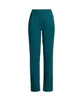 Lands' End Petite Sport Knit High Rise Pants