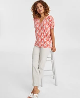 Jm Collection Women's Printed Top, Exclusively at Macy's