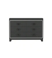 gaomon 6 Drawer Double Dresser, Dresser Closet With Anti