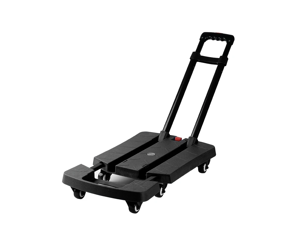 Flynama 330 lbs. Folding Hand Truck, Dolly Cart for Moving, 6 Wheels Telescoping Hand Cart for Travel House Office Moving