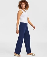 Jm Collection Women's Wide-Leg Pull-On Pants, Regular & Short Lengths, Created for Macy's