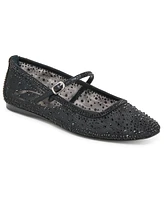 Dolce Vita Women's Reyes Crystal Rhinestone Mesh Mary Jane Flats