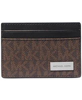 Michael Kors Men's Signature Monogram Print Card Case