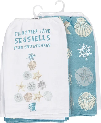 Primitives by Kathy Seashells Kitchen Towel Set