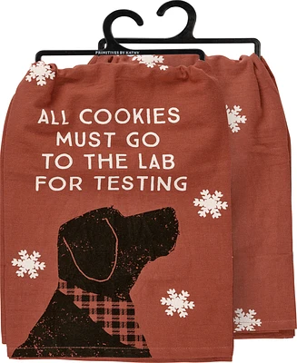 Primitives by Kathy All Cookies Must Go to The Lab Kitchen Towel