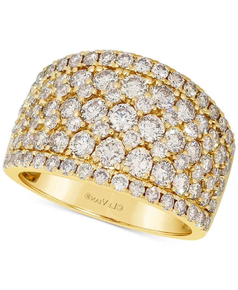 Le Vian Nude Diamond Multirow Cluster Statement Ring (2-5/8 ct. t.w.) in 14k Gold