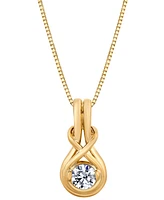 Sirena Diamond Knot 18" Pendant Necklace (1/4 ct. t.w.) in 14k Gold