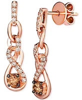 Le Vian Diamond Linear Drop Earrings (5/8 ct. t.w.) in 14k Rose Gold