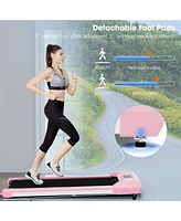 2.25HP Walking Pad Treadmill – Led Display, Remote & 7-Layer Belt