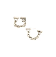 Sohi Women's The Chain Bar Hoop Earrings