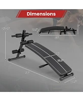 Hongge Adjustable Decline Sit Up Bench for Exercise for Home Gym