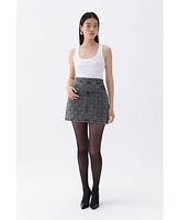 Nocturne Women's Quilted Jean Skirt