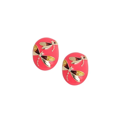 Sohi Women's The Dragonfly Stud Earrings