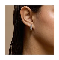 Sohi Women's The Bijou Huggie Hoop Earrings