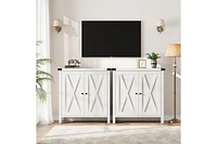 gaomon Buffet Cabinet Farmhouse Storage with Doors and Shelves, Buffets Sideboards Entryway Accent Console fo