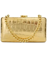 Lauren Ralph Lauren Croc-Embossed Leather Mini Franki Clutch