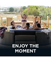 M Spa MSpa Tekapo 6 Person Inflatable Squared Hot Tub with Air Jets Massage System