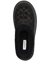 Coach Women's Cecelia Signature Shearling Clogs