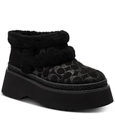 Coach Christina Signature Shearling Booties