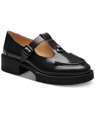 Coach Women's Liv Leather Mary Jane Flats