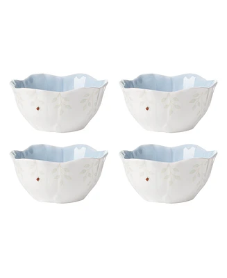 Lenox Butterfly Meadow Floral Dessert Bowls, Set of 4