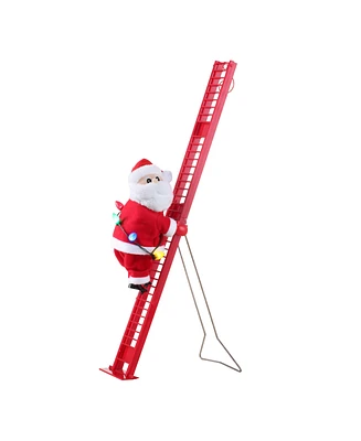 Mr. Christmas 17" Animated Single Ladder Climbing Santa