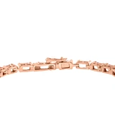 Effy Morganite (11-3/4 ct. t.w.) & Zircon (1/2 ct. t.w.) Flex Bracelet in 14k Gold-Plated Sterling Silver