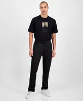 Karl Lagerfeld Paris Men's Slim Fit Scuba Mesh Trim Sweatpants