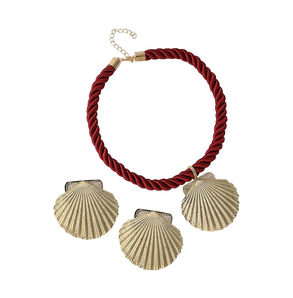 Sohi Women's The Seashell Jewellery Set