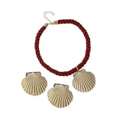 Sohi Women's The Seashell Jewellery Set