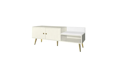 Slickblue Modern Shoe Storage Bench with Hidden & Upholstered Cushions for Entryway, Living Room, and Bedroom