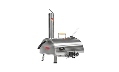 Semi-Automatic 12" Outdoor Pizza Oven – Portable Wood-Fired Pizza Maker for Authentic Stone-Baked Pizzas