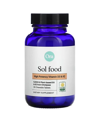 Ora Sol Food High Potency Vitamin D3 & K2