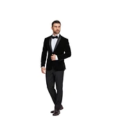 Gino Vitale Men's Slim-Fit Velvet Shawl Lapel Tuxedo Set