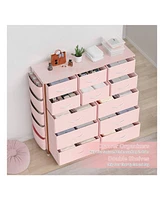 gaomon Dresser For Bedroom With 12 Drawer, Dressers & Chests Of Drawers For Hallway, Entryway, Storage Organizer Unit With Fabric, Sturdy Metal Frame,