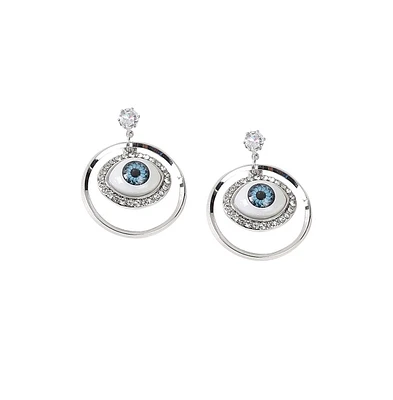 Sohi Women's The Evil-Eye Loop Drop Earrings