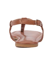 New York & Company Women's Kaia T-Strap Sandal With Metal Hardware