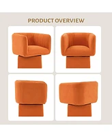 gaomon Swivel Accent Chair, Mid-Century 360° Round Armchair for Bedroom, Living Room, Office & Waiting Room