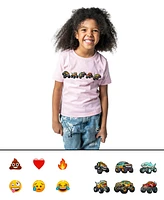 Rabble Clothing Toddler Unisex Kids' Tshirt with Emoji Expressway Dabblz Bundle