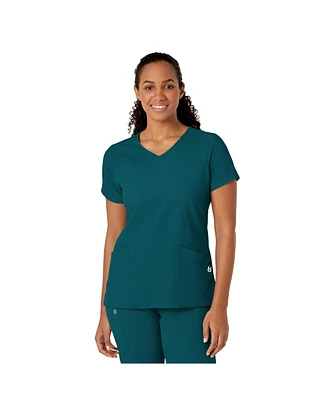 Wink Plus W123 Y-Neck Wrap Scrub Top