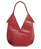 Donna Karan Baldwin Small Shoulder with Leather Wrapped Rounded Handle