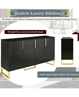 Slickblue Modern Four-Door Sideboard for Stylish Storage and Organization